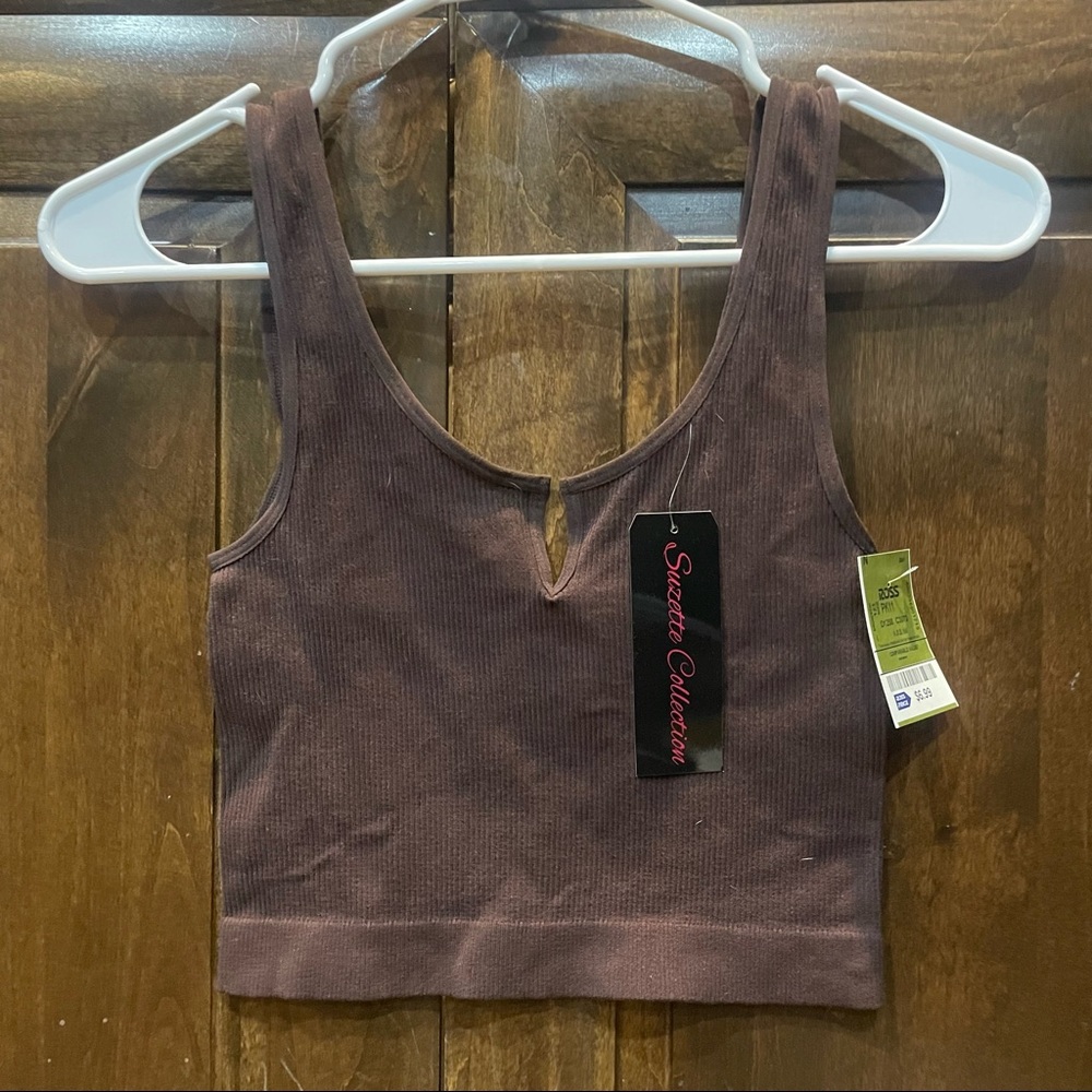 Suzette collection brown tank top